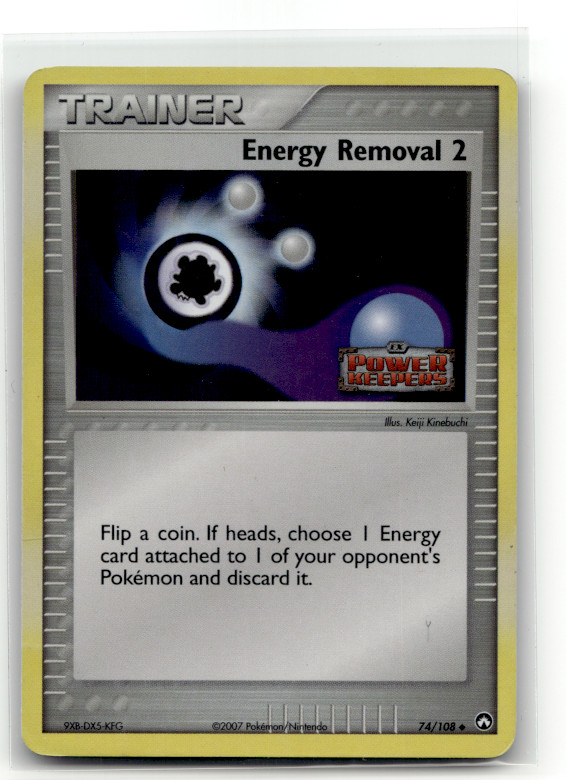 Energy Removal 2 74/108 Reverse Holo Uncommon Power Keepers LP