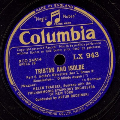 HELEN TRAUBE -SOPRAN- ''Tristan & Isolde'' O blinde Augen / schlug die Wunde G2292