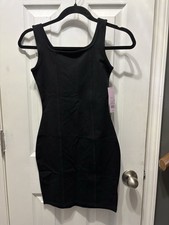 Wild Fable NWT Black Bodycon Mini Dress XS Sleeveless Stretch Fitted Clubwear