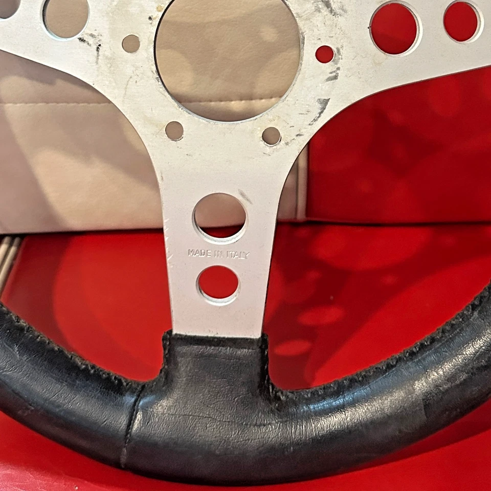 Volante de cuero Ferrari 206 246 GT GTS Dino Foto 2 de 4