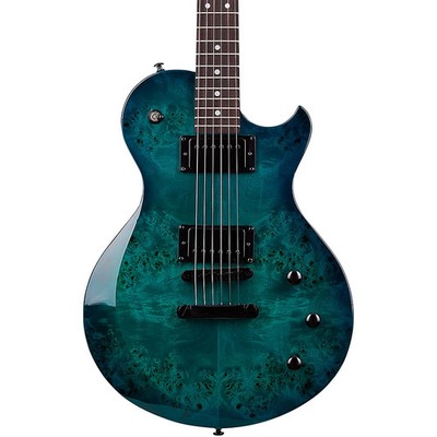 Schecter Guitar Research SoloII Standard Electric Guitar Ocean Blue Burst Burl