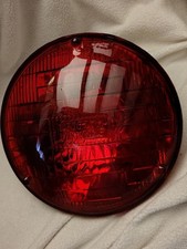 H5001 Sylvania Red Rare Car Auto Headlight Beam Vintage Lights Option Emergency