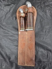 Robeson #2 and #3 fixed blade kives in one sheath