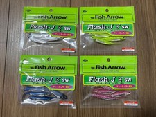 Fish Arrow J 3" SW 4 Farben Set Wurmköder