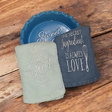 Farm House Tea Towels and Pie Dish  