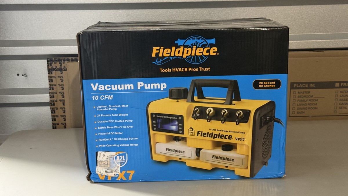 Fieldpiece VPX7 Evacuation/Vacuum Pump - Yellow for sale online | eBay