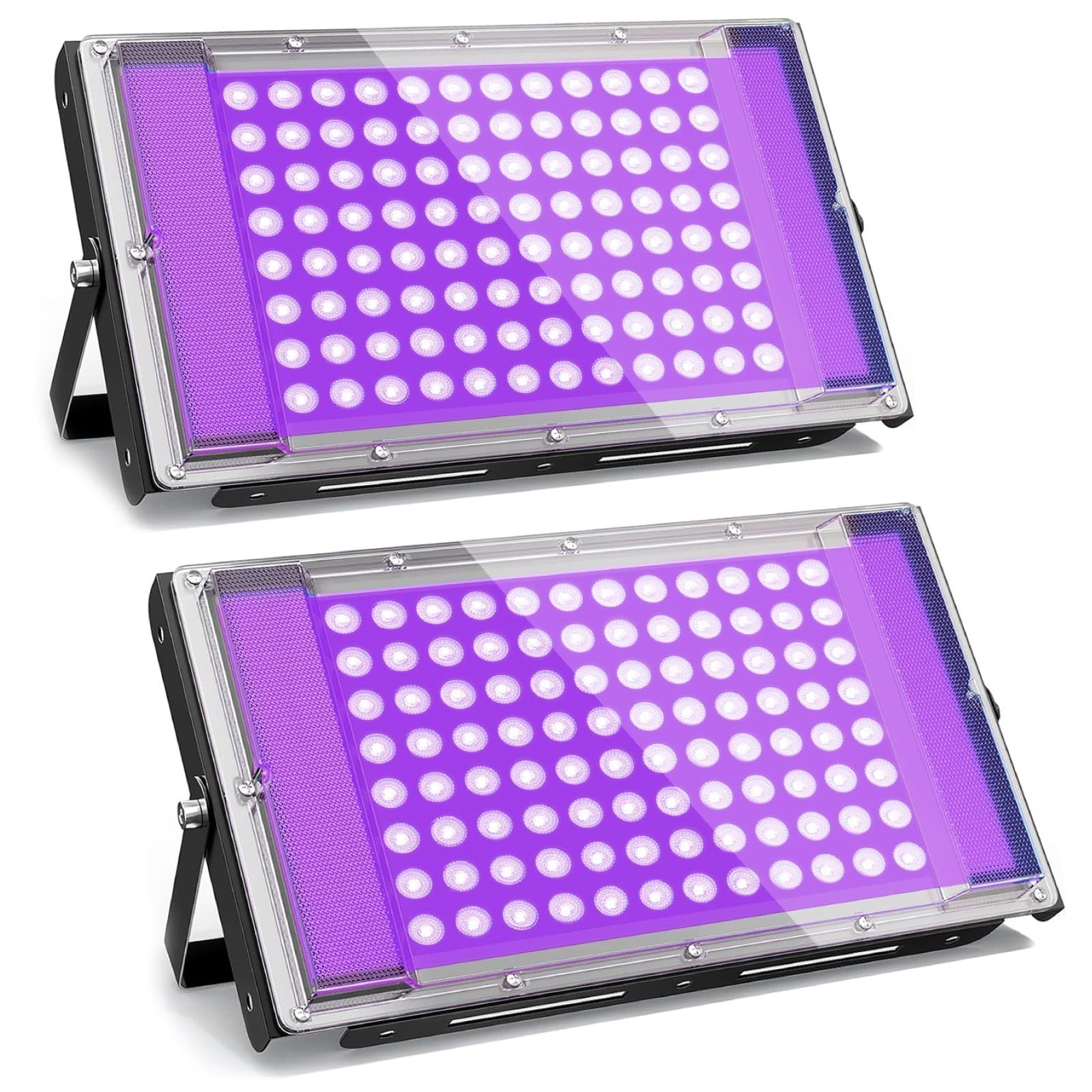2 Pezzi 100W LED Luce Nera UV IP66 - Effetto Fluo Pro