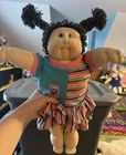 Cabbage Patch Soft Sculpture 1989 toddler Girl Amber Edition 16 inch READ 💙