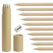Yasdyri White Chalk Pencil 10 PCS Set 1 Count Pack of 1 ,