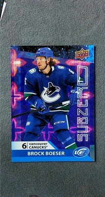 2021-22 Upper Deck Ice Sub Zero #SZ-4 Brock Boeser Canucks