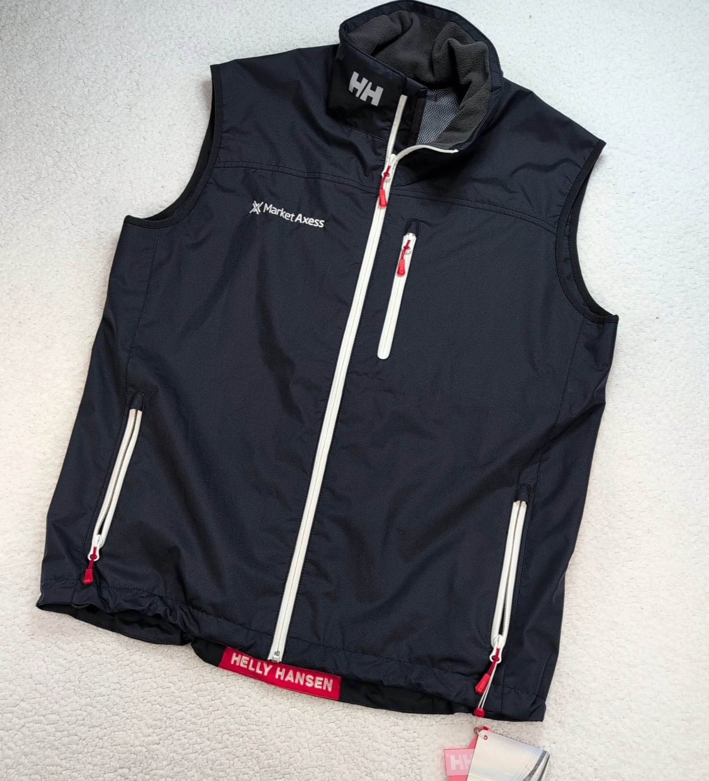 Helly Hansen Crew Vest Mens XL Windbreaker Performance Tech Zip Pocket Sailing