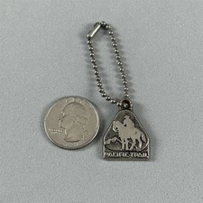 Pacific Trail Vintage Zipper Pull Charm or Keychain Key Ring #55277