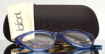 LAFONT ISSY & LA Cependant 3112 Blue Womens Petite Eyeglasses 50-16-137 B:38