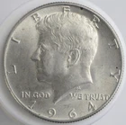 1964 D Kennedy US Half Dollar Coin – High Luster – 90% Silver