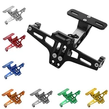 Universal Motorcycle Tail Tidy Fender Eliminator License Plate Holder w/Light