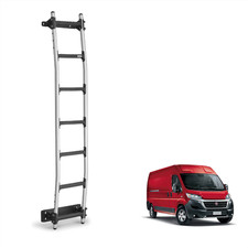 Fiat Ducato Rhino Rear Door Ladder for 2006+ [H2] 7 Anti-Slip Steps