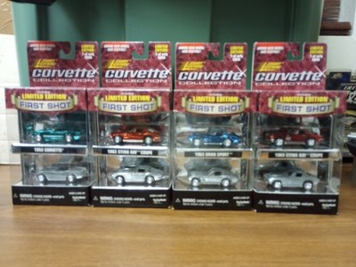 Johnny Lightning First Shot  Corvette Collection 1953, 1963 , 1963 GS, 1965