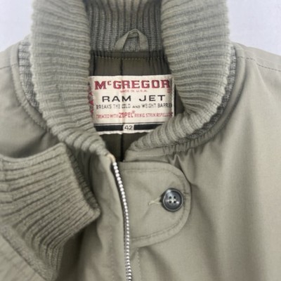 VTG 60s McGregor Ram Jet Mens Jacket 42 Insulated Coat USA Rockabilly Rain Repel