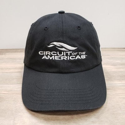 Circuit of the Americas Hat Cap Snap Back Black Embroidered Racing Track Mens
