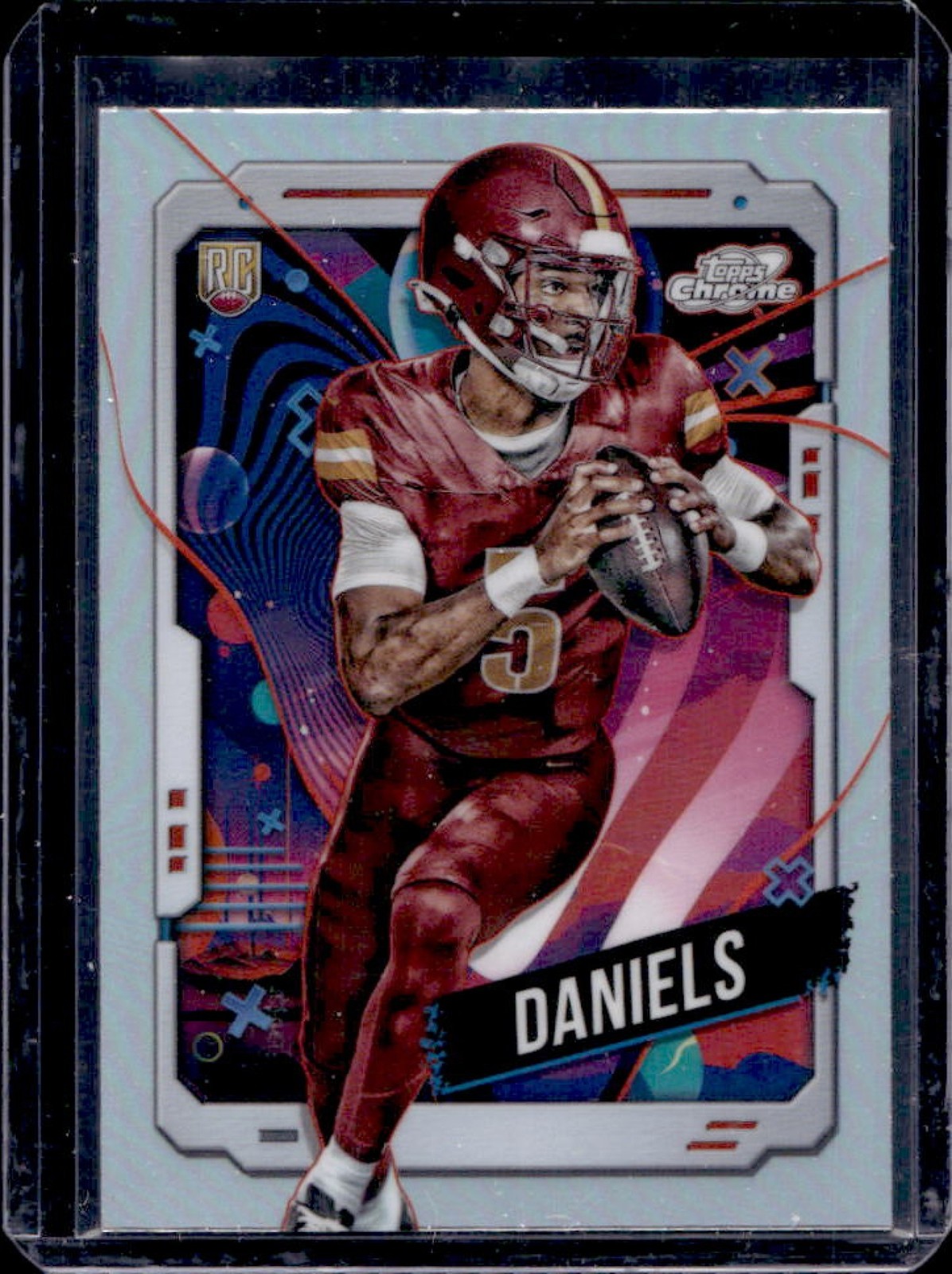 2024 Topps Cosmic Chrome Jayden Daniels Refractor Rookie RC #196 Commanders