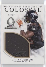 2016 Panini National Treasures Colossal Pro Bowl Materials 43/99 CJ Anderson 2m4