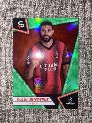 Topps UCL Super-Stars 23/24 Nr. 7 Ruben Loftus-Cheek Uncommon Green AC Mailand
