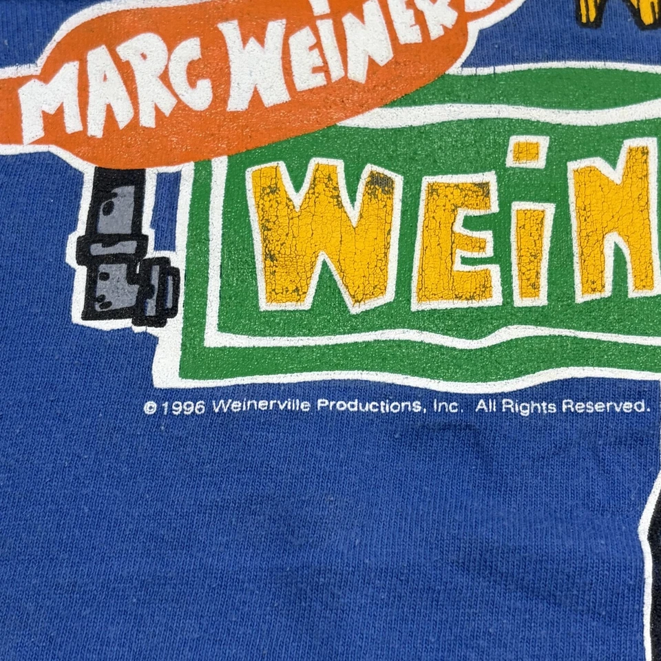 Camisa Vintage Marc Weiner's Weinerville Juvenil 14-16 Nickelodeon Hecha EE. UU. 90s Foto 3 de 4