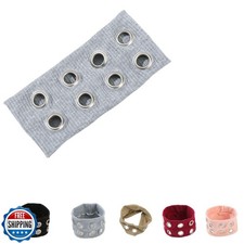 Hollow Eyelet Elastic Headband,Studded Headband Punk Style Rivet,Eyelets Elas