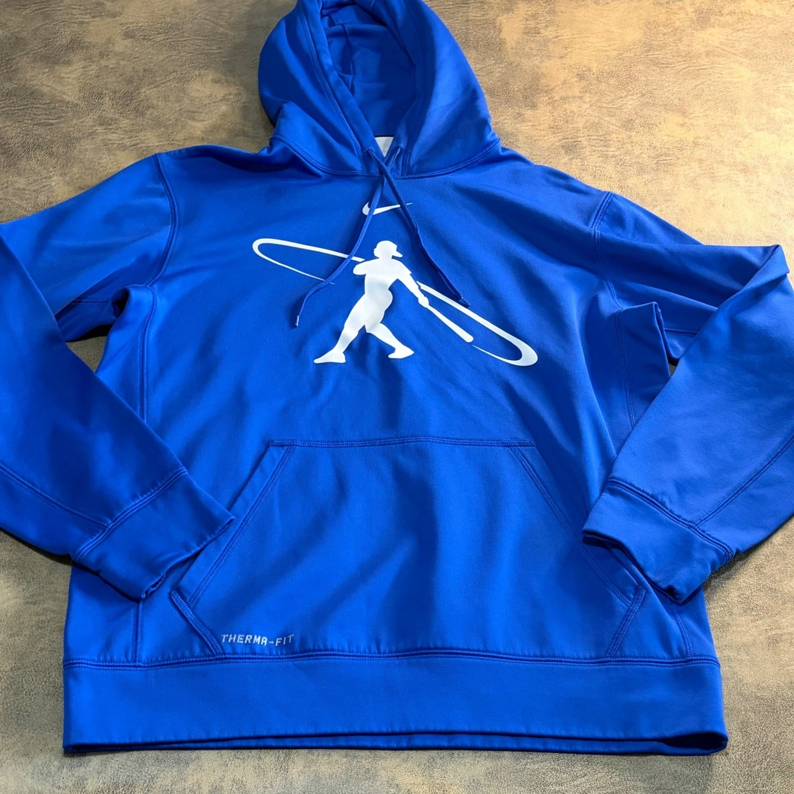 Nike Hoodie Mens Medium Blue Therma-FIT Baseball Ken Griffey Jr Swingman