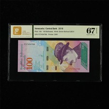 2018 Venezuela Central Bank 100 Bolivares Pick#106