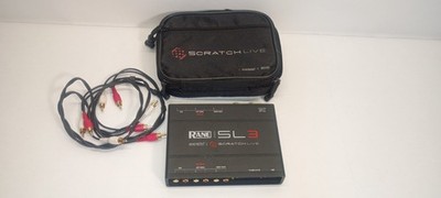Rane SL3 Scratch Live Serato DJ Interface with Case and Audio Cables