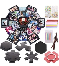 Koogel Explosion Gift Box 17.5 x 16 inch Explosion Gift Box Set with Scrapboo...