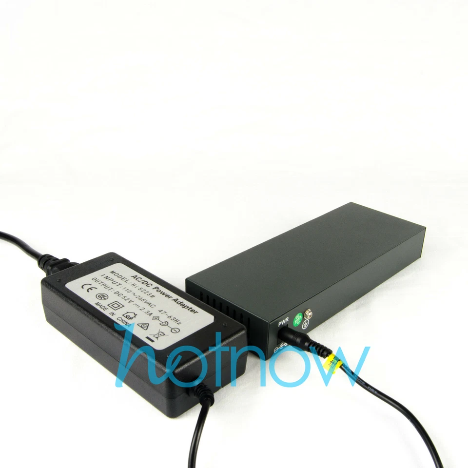 DSLRKIT 120watt 9 Port 8 PoE Switch 802.3af 802.3at Power Over Ethernet PSE18AT - Image 3 of 4