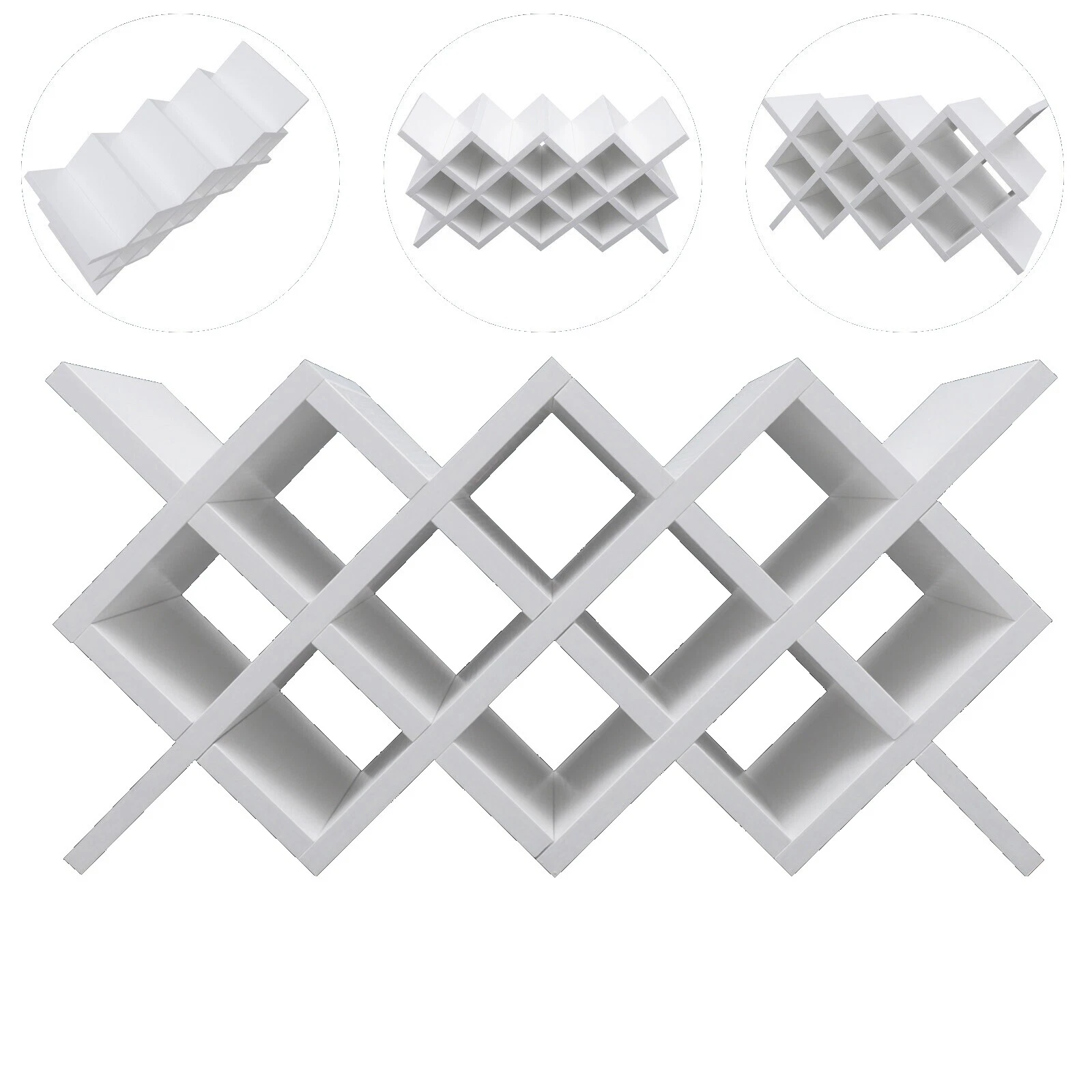 Wooden Countertop White Wine Racks & Bottle Holders