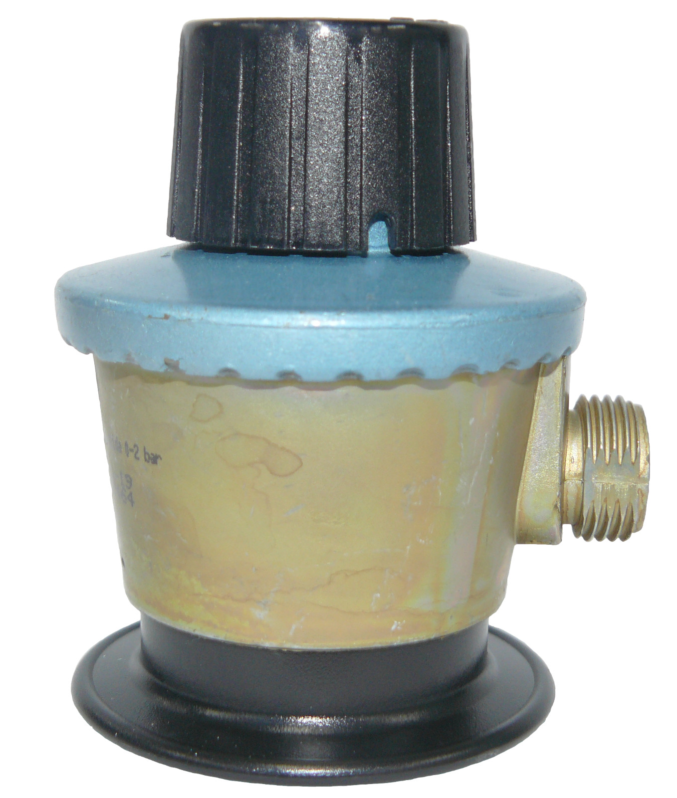 Regulador industrial para butano/propano regulable 0-2bar, salida rosca M-21,8