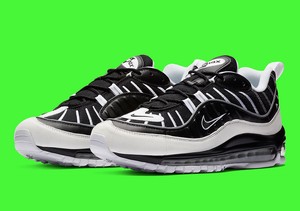 Men S Nike Air Max 98 Black White Athletic Fashion Casual Sneakers 010 Ebay