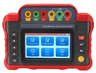 Transformer Turns Ratio Tester TTR Tester with Range 0.9-10000 500 Group Data