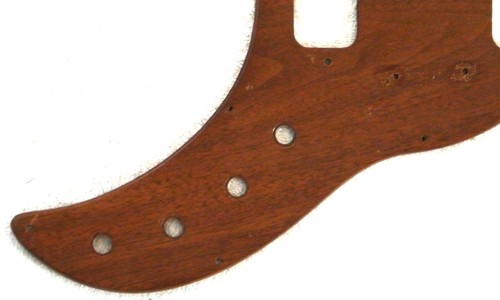 VINTAGE 1960'S KAY U.S.A. BASS PICKGUARD MADE OF WOOD IN VERY GOOD CONDITION - Picture 4 of 8