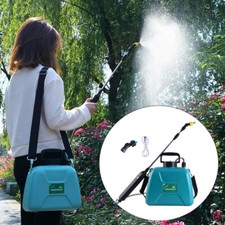 8.0L Electric Garden Sprayer Battery Powered Water Sprayer with 3 Nozzles Green