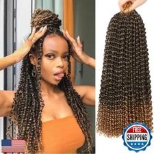Passion Twist Hair 2 Packs 18 Inch Passion Twist Braiding Hair Water Wave Cro