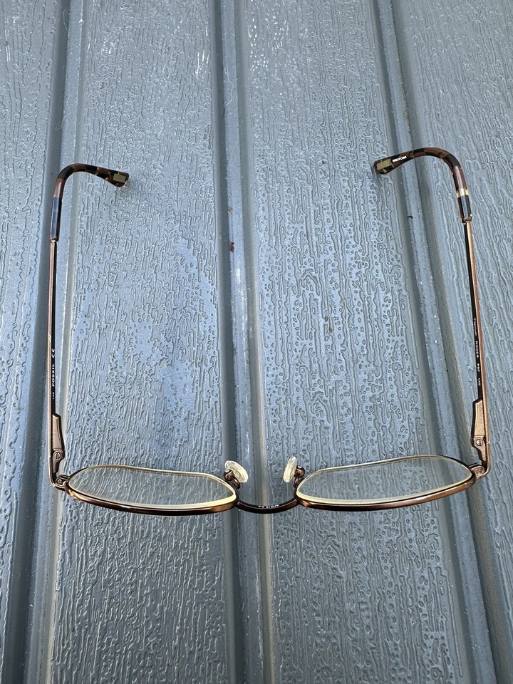 Fossil Titanium ROGER P6F Brown Tortoise 54[]18-140 Eyeglass FRAMES ...