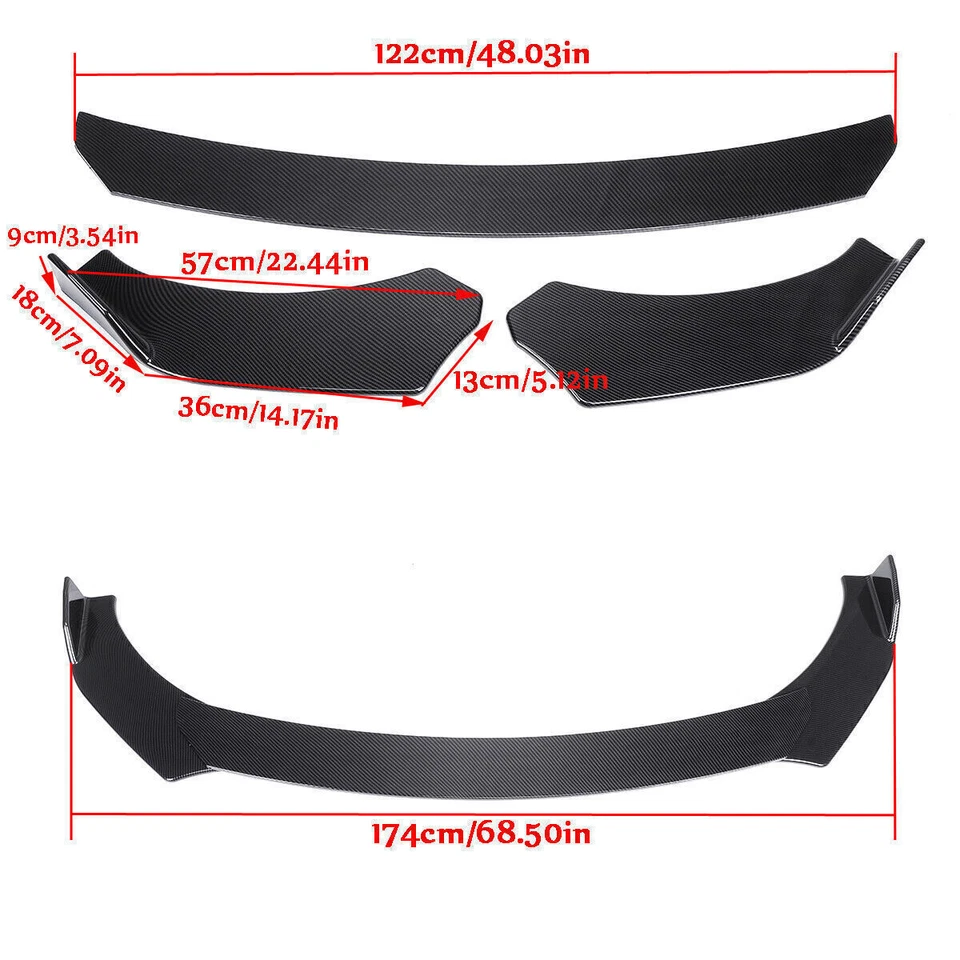 FÜR ALFA ROMEO MITO SPLITTER BUMPER SPOILER VORNE FRONTSPOILER FRONT SPLITTER - Bild 2 von 4