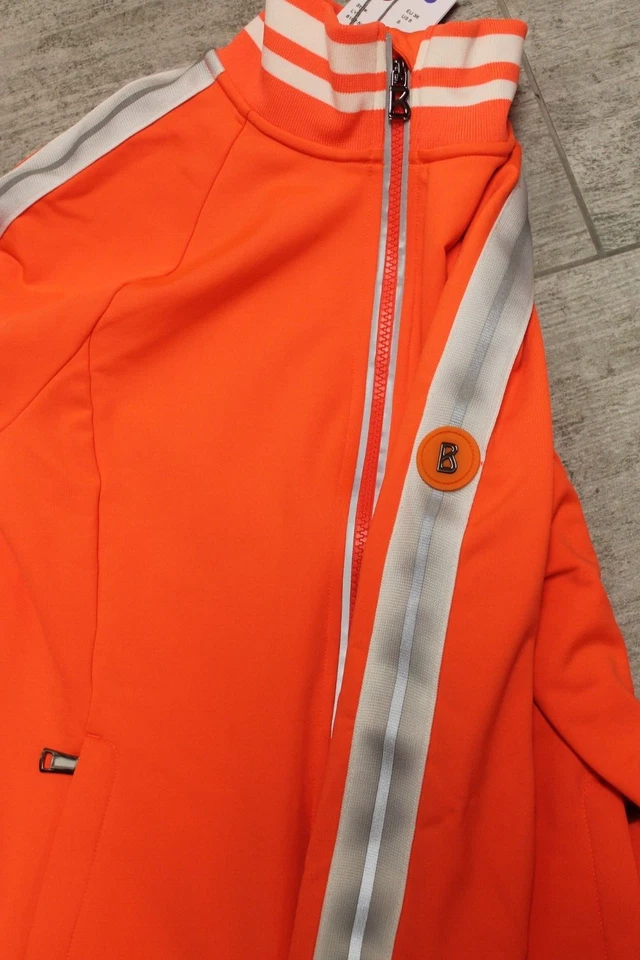 Bogner LYA Women's Jacket Sweater Orange White Size 36 S New - Image 4 of 4