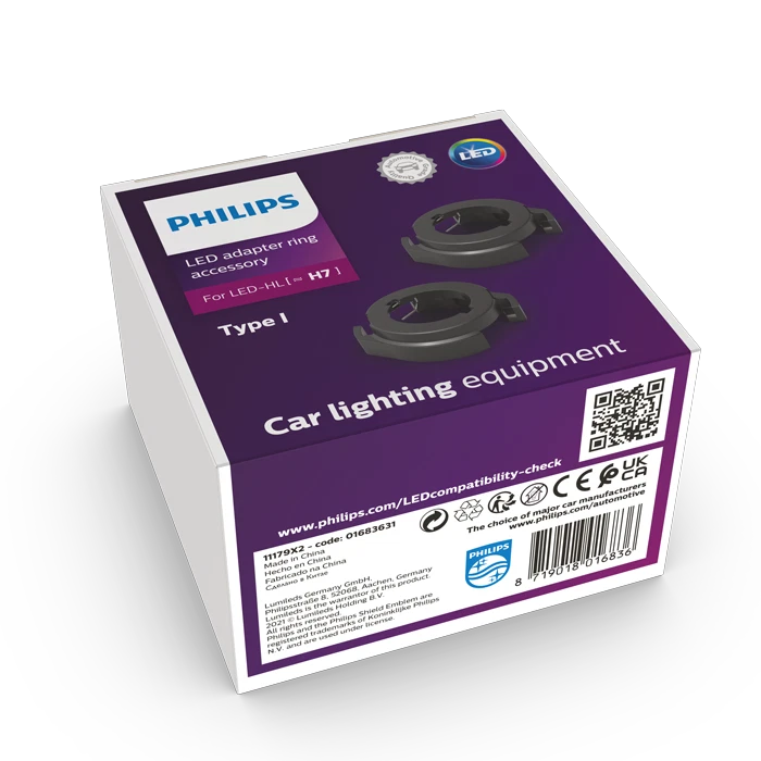 H7-LED Adapter-Ring "I" für Philips Ultinon Pro6000 - Bild 1 von 1