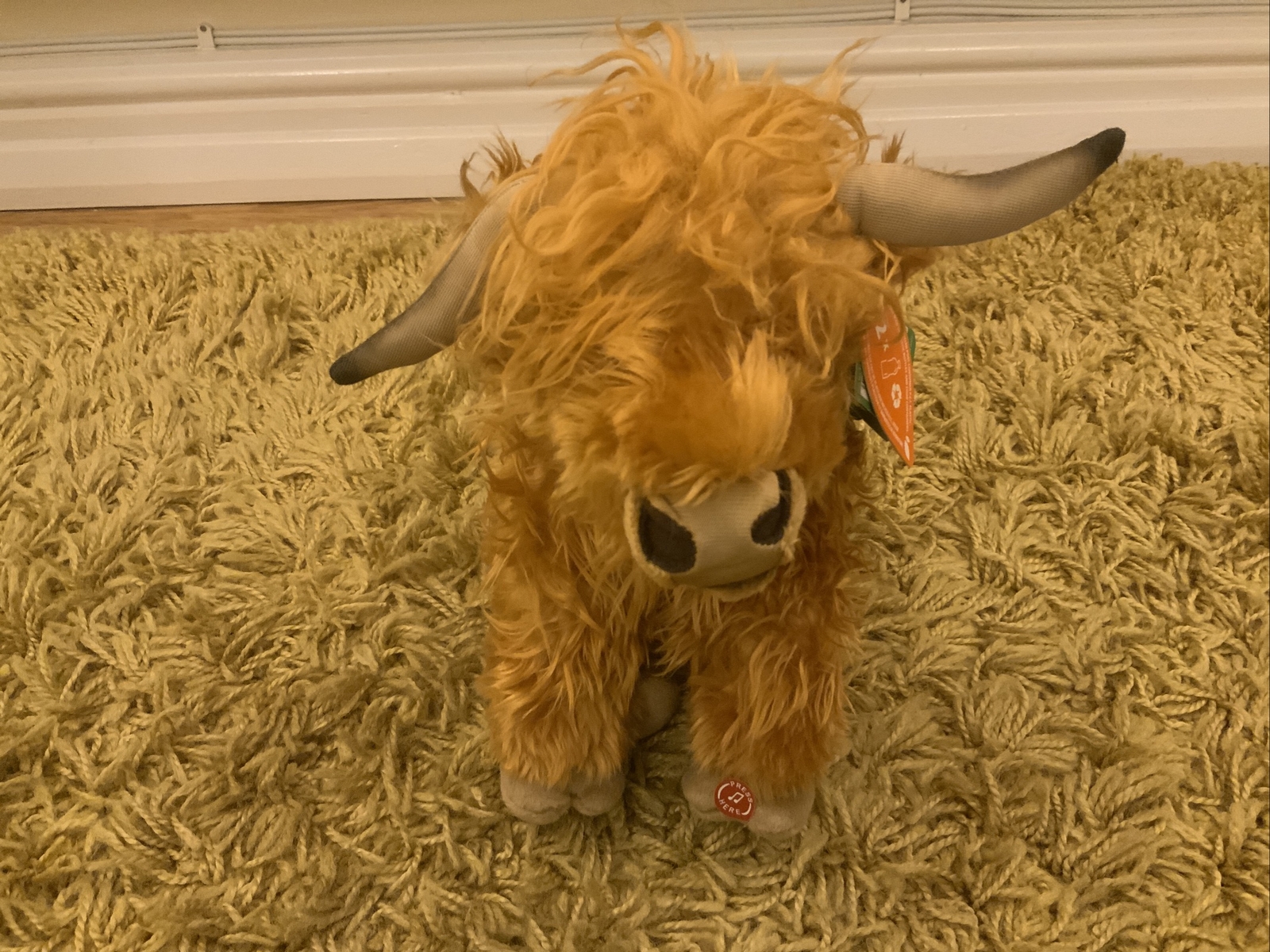 large highland cow stuffed animal