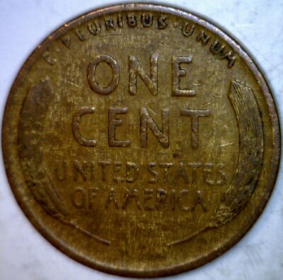 1927 ERROR WOODY Lincoln Wheat Cent F / VF Coin Improper Alloy Mix