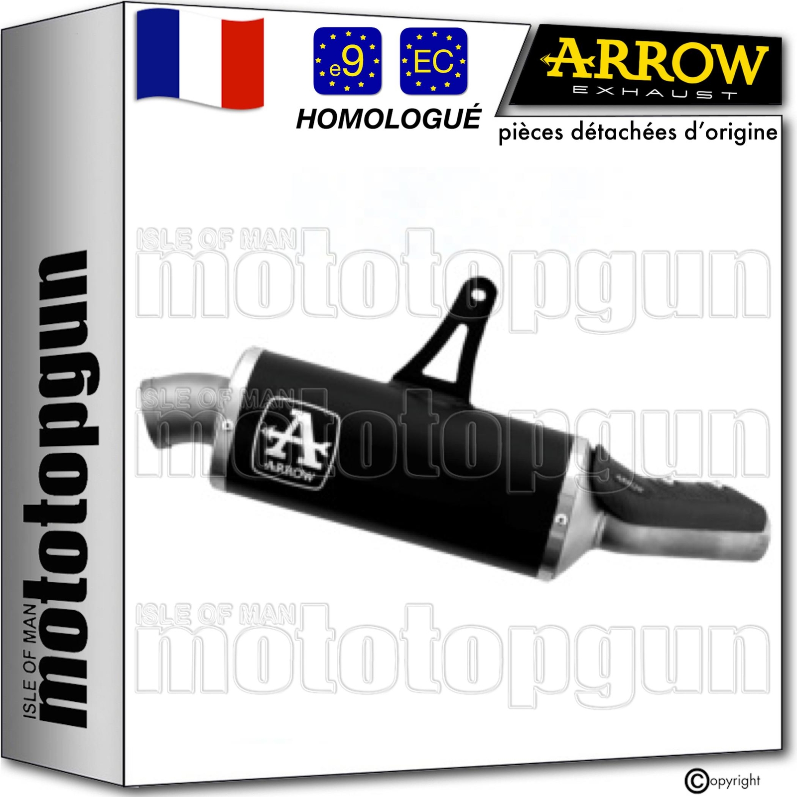 Silencieux moto Arrow Indy-Race pour réduire le poids de la Honda Transalp 2024