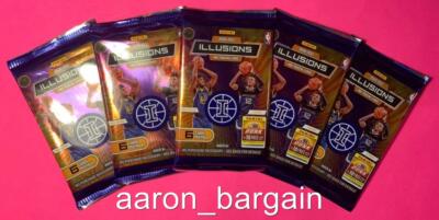 5 2020-21 Illusions Pack Lot from Mega Auto/LaMelo Ball/Anthony Edwards/Trophy?