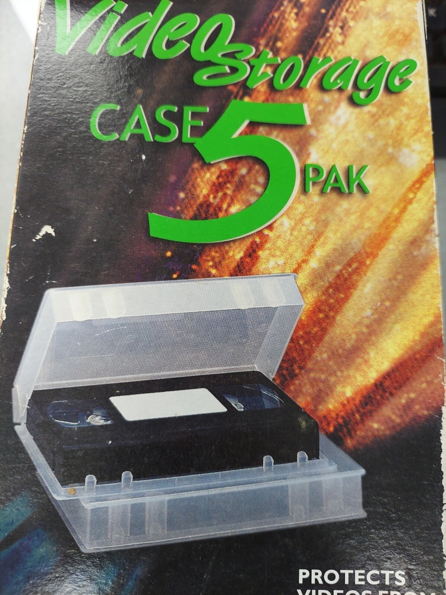 Vhs Polycase Box Clamshell VHS Storage VHS Storage Box 2-Pack - Holds 14 Tapes Each With ...