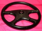<!--F#f_0-->MOMO GHIBLI 4 Steering Wheel Genuine 38cm Black Leather with Horn Button Used<!--F/-->